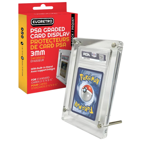 EVORETRO - Acrylique - Support de carte gradé Pokémon
