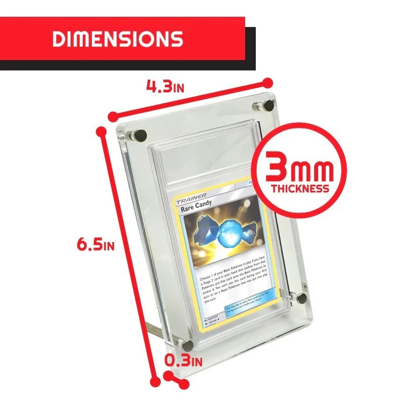 Protection Acrylique - Support de carte gradée PSA - EVORETRO