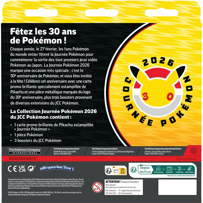 Pokémon - Coffret Collection Journée Pokémon 2026 - 30 ans
