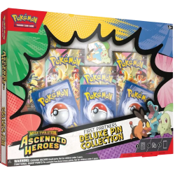 Pokémon - Coffret Collection avec Pin’s Deluxe - Premiers Partenaires Méga-Évolution - Héros Transcendants - ME02.5