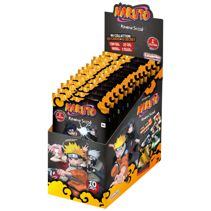 Naruto Mythos TCG - Display de 24 Boosters - Set 1 - Konoha Shidō - Édition 1 - FR
