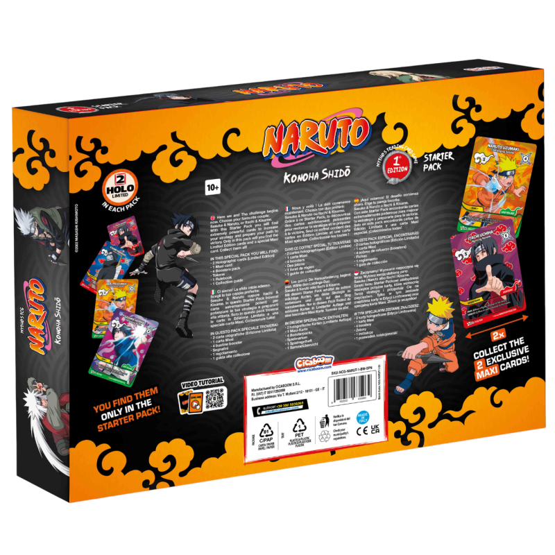 Naruto Mythos TCG - Coffret Spécial - Set 1 - Konoha Shidō - Édition 1 - Sasuke & Naruto - FR