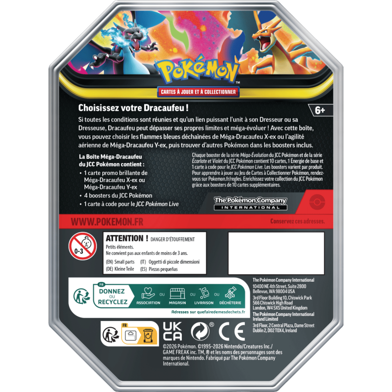 Pokémon - Pokébox - Méga-Dracaufeu X ex / Méga-Dracaufeu Y ex