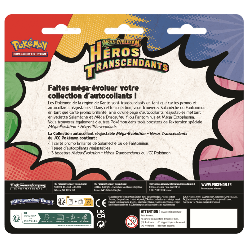 Pokémon - Tripack ME02.5 - Héros Transcendants - Salamèche / Fantominus