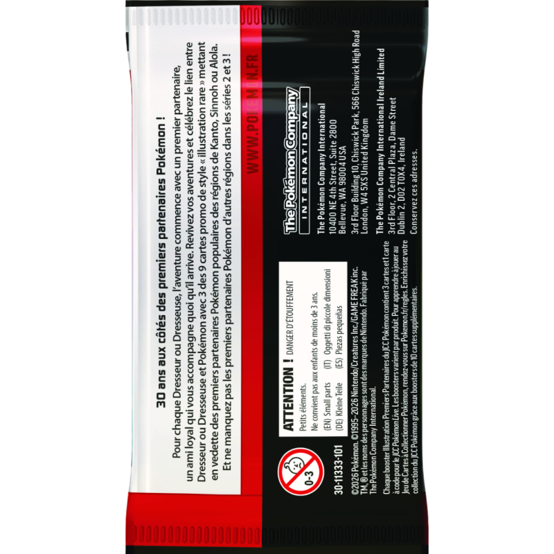 Pokémon - Coffret Collection Illustration Premiers Partenaires - Série 1 - 30ᵉ Anniversaire