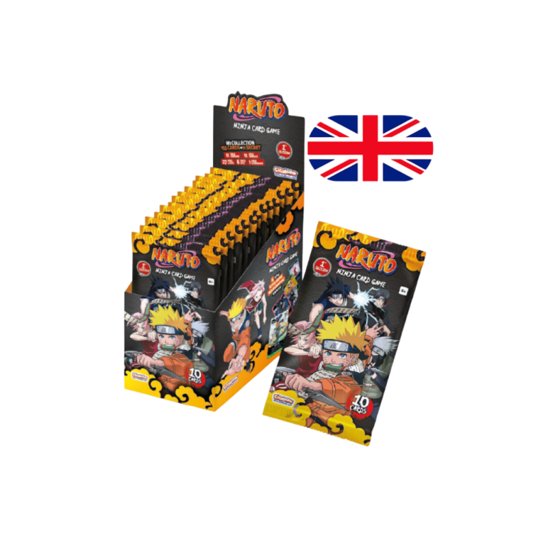 Naruto Mythos TCG - Display de 24 Boosters - Set 1 - Konoha Shidō - Édition 1 - EN