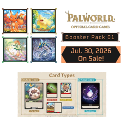 Palworld Official Card Game – Dawn of Palpagos BP01 – Display 12 Boosters (EN)