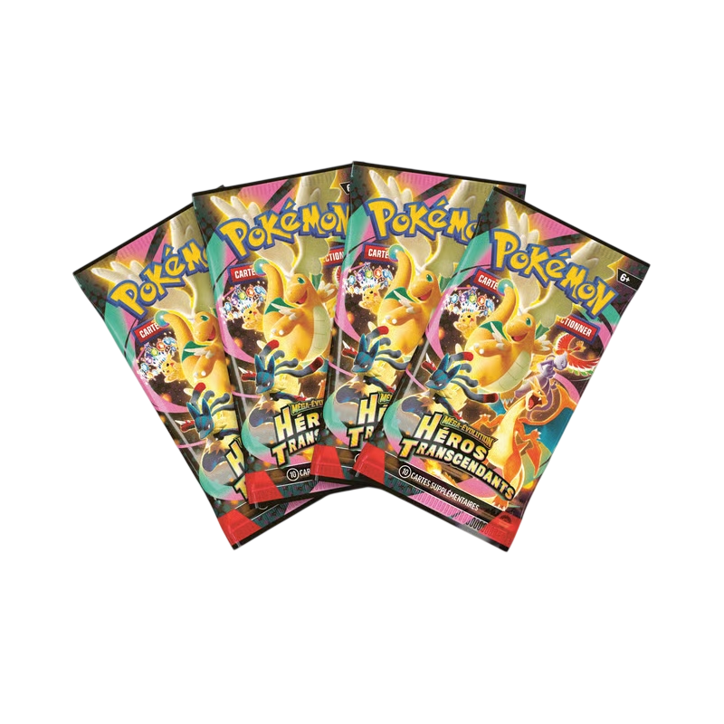 Pokémon - Coffret Méga-Évolution - ME02.5 - Héros Transcendants - Méga‑Méganium ex / Méga‑Roitiflam ex / Méga‑Aligatueur ex