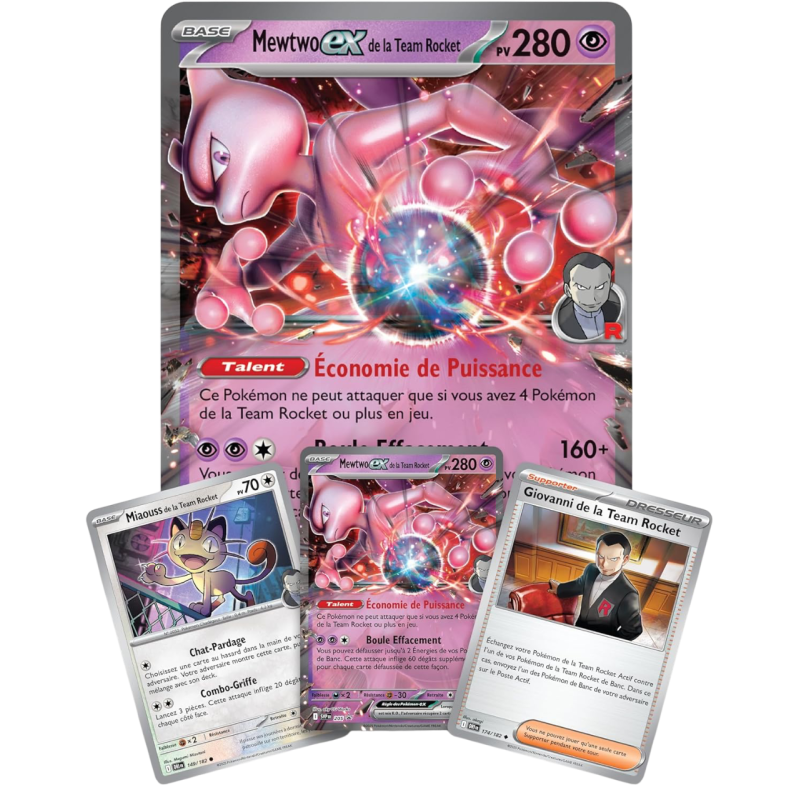 Pokémon - Coffret Mewtwo ex de la Team Rocket