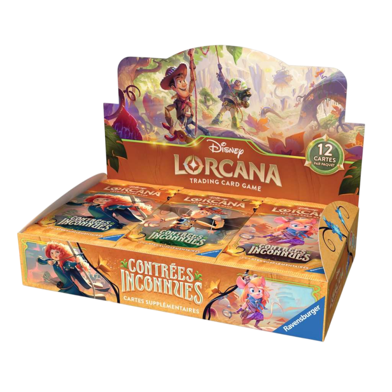 Disney - Lorcana - Display de 24 Boosters - Chapitre 12 - Contrées Inconnues