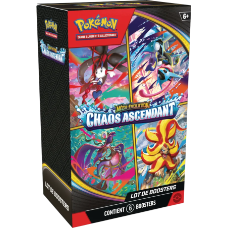 Pokémon - Bundle de 6 boosters - ME04 - Chaos Ascendant