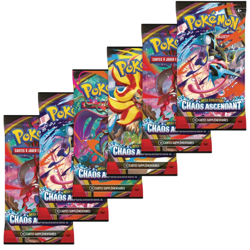 Pokémon - Bundle de 6 boosters - ME04 - Chaos Ascendant