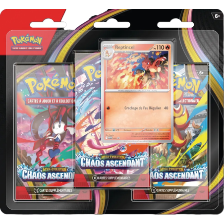 Pokémon - Tripack ME04 - Chaos Ascendant - Reptincel