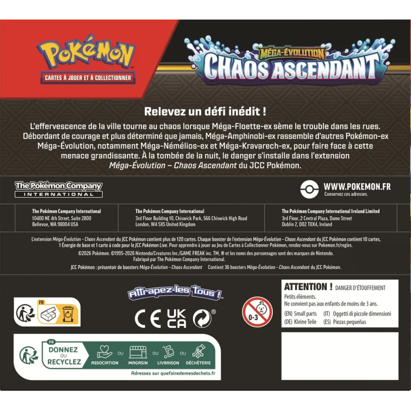 Pokémon - Display de 36 boosters - ME04 - Chaos Ascendant