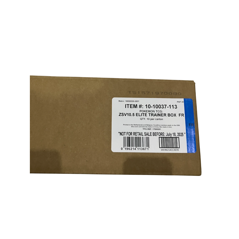 Pokémon - Coffret Dresseur d'Élite - ETB EV10.5 - Foudre Noire