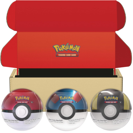 Pokémon - Lot de Boîtes Poké Ball - Poké, Super & Hyper Ball