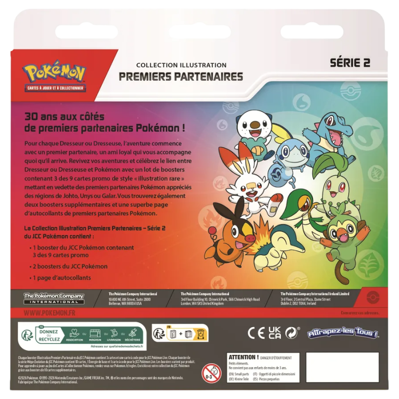 Pokémon - Coffret Collection Illustration Premiers Partenaires - Série 2 - 30 ans