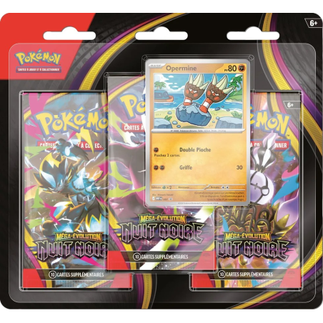 Pokémon - Tripack ME05 - Nuit Noire - Opermine
