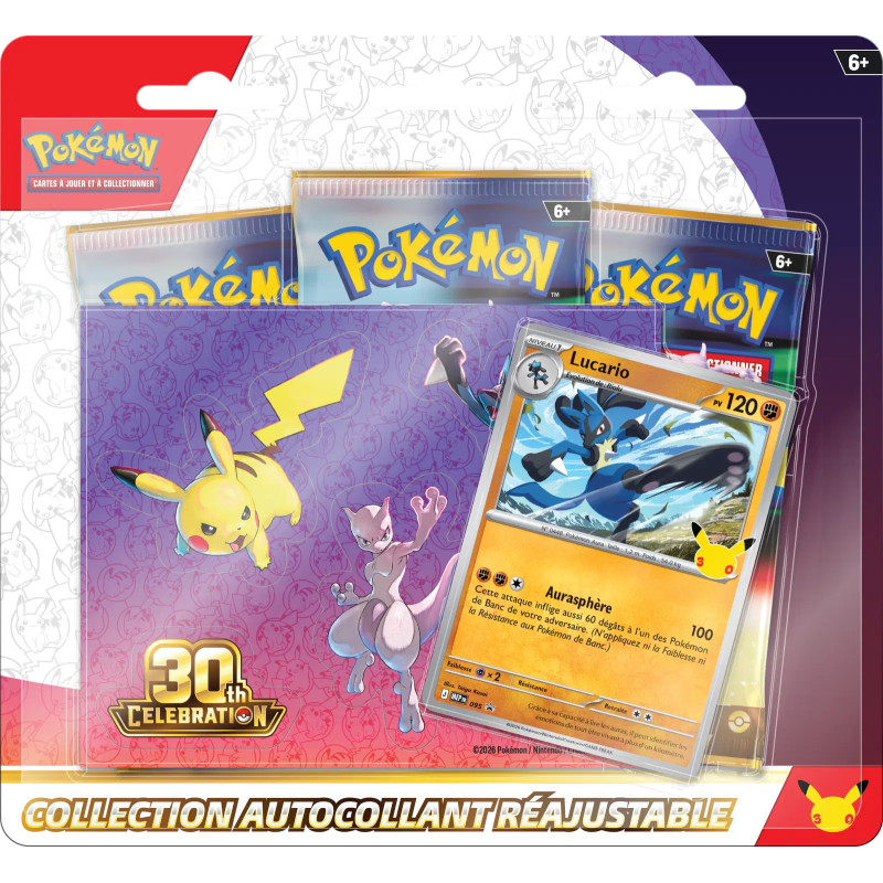 Pokémon - Tripack ME05.5 - 30e Anniversaire - Lucario / Noadkoko d’Alola