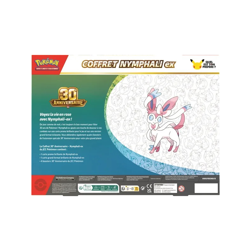 Pokémon - Coffret ME05.5 - 30e Anniversaire - Nymphali-ex