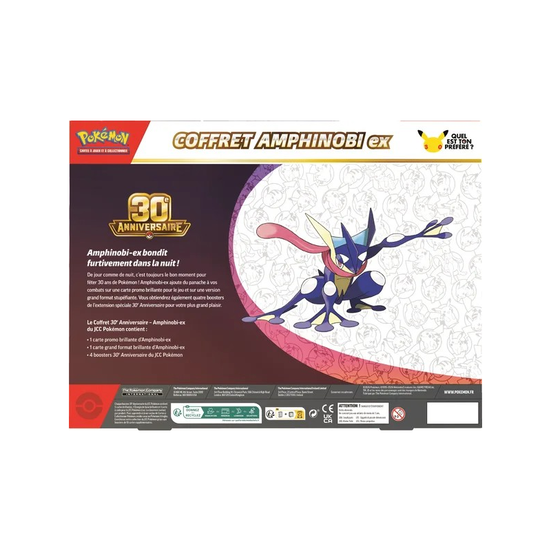 Pokémon - Coffret ME05.5 - 30e Anniversaire - Amphinobi-ex