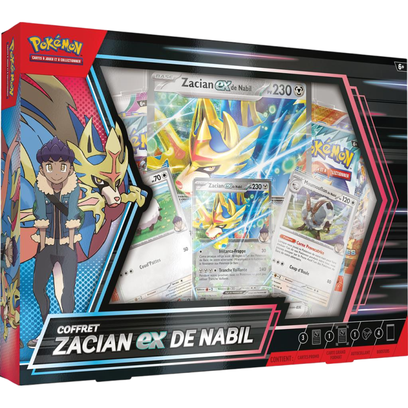 Pokémon - Coffret Ex Mars Zacian Ex de Nabil