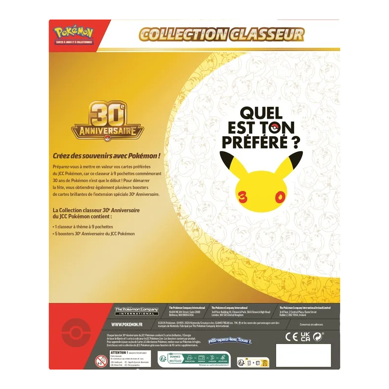 Pokémon - Coffret Collection Classeur ME05.5 - 30e Anniversaire