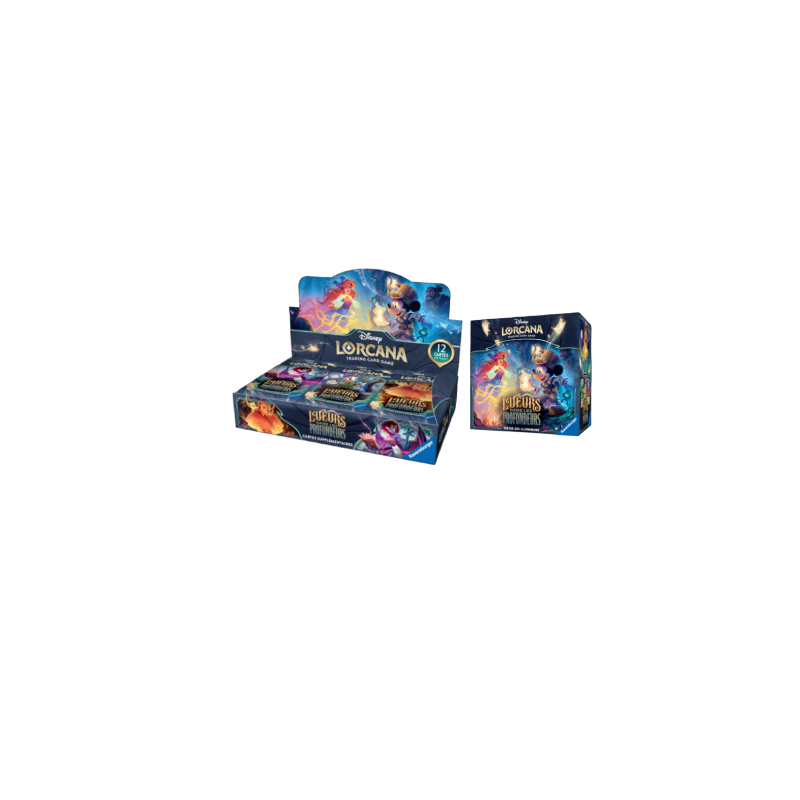 Disney - Lorcana - Pack - Display de 24 Boosters + Coffret Trésor des Illumineurs - Chapitre 10 - Lueurs dans les Profondeurs