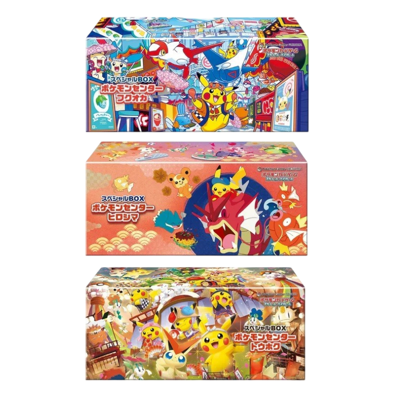 Pokémon - Pack - Édition Limitée - Coffret Pokémon Center - Fukuoka + Hiroshima + Tōhoku