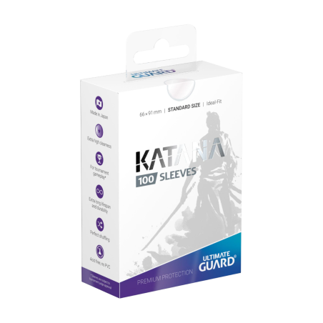 Ultimate Guard - Sleeves Taille standard - Katana Transparent x100