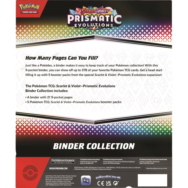Pokémon - Coffret Binder Collection - SV08.5 - Prismatic Evolutions - EN