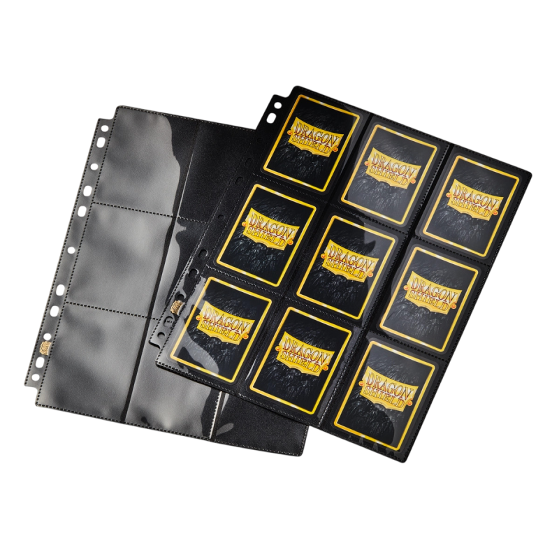 Dragon Shield - Feuilles de Classeur 18 Cases - Clear - Taille Standard x50