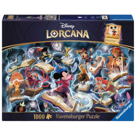 Ravensburger - Disney - Lorcana - Acier - Puzzle 1000P + 1 carte promo