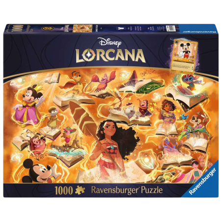 Ravensburger - Disney - Lorcana - Ambre - Puzzle 1000P + 1 carte promo
