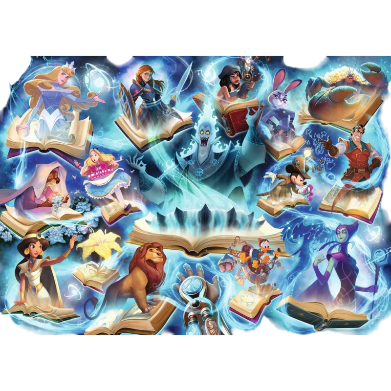 Ravensburger - Disney - Lorcana - Saphir - Puzzle 1000P + 1 carte promo