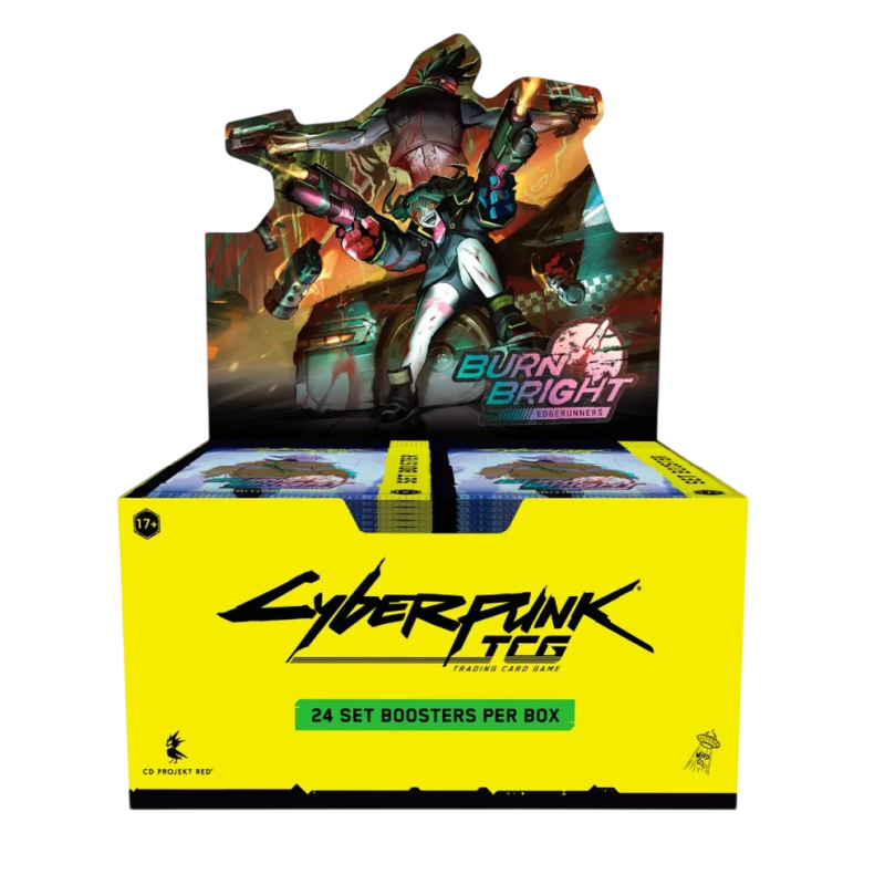 Cyberpunk TCG - Display de 24 boosters - Edgerunners: Burn Bright - EN