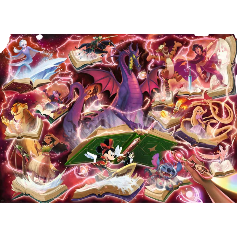 Ravensburger - Disney - Lorcana - Rubis - Puzzle 1000P + 1 carte promo