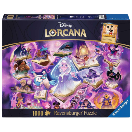 Ravensburger - Disney - Lorcana - Améthyste - Puzzle 1000P + 1 carte promo
