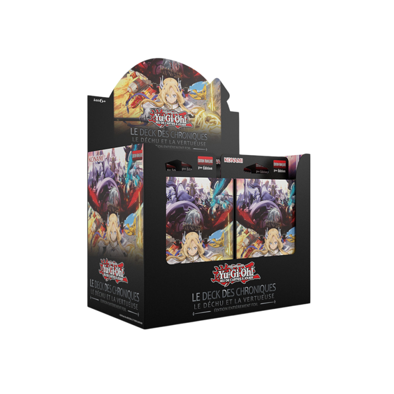 Yu-Gi-Oh! - Display de 8 Decks de Structure LE DECK DES CHRONIQUES : Le Déchu et la Vertueuse - Édition All-Foil