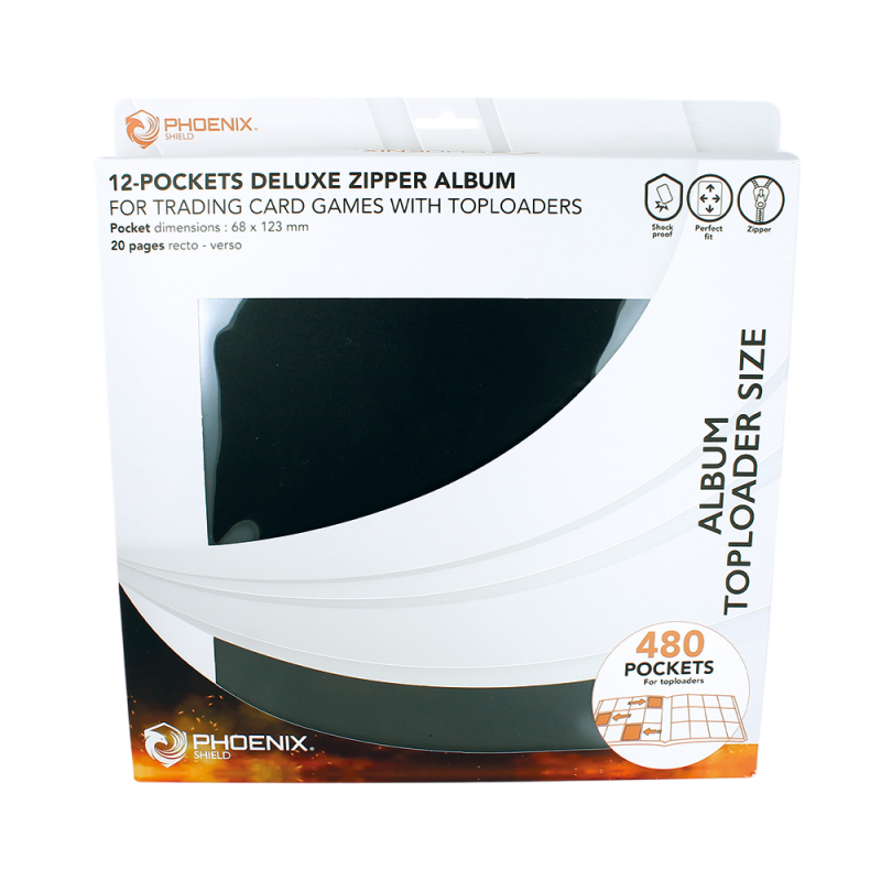 Phoenix Shield - Classeurs Toploaders - Album DELUXE ZIP - 480 cartes