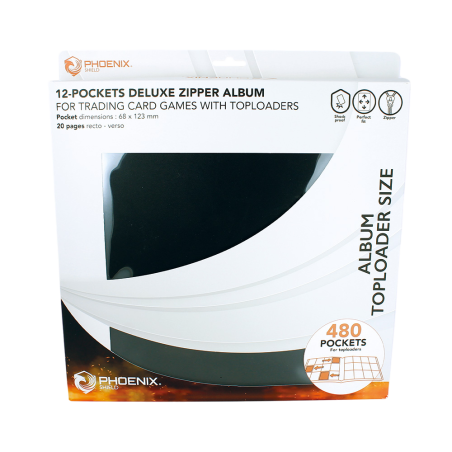Phoenix Shield - Classeurs Toploaders - Album DELUXE ZIP - 480 cartes