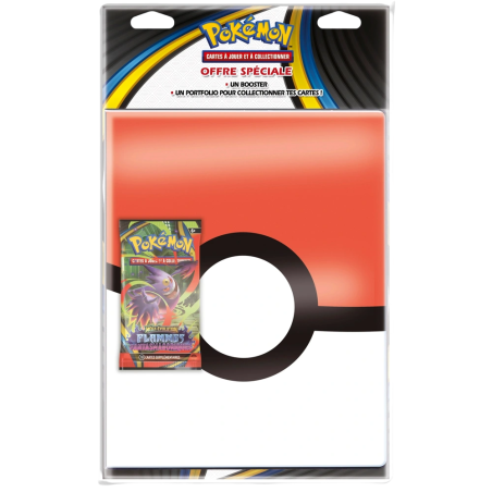 Pokémon - Pack Portfolio + Booster ME02 - Flammes Fantasmagoriques