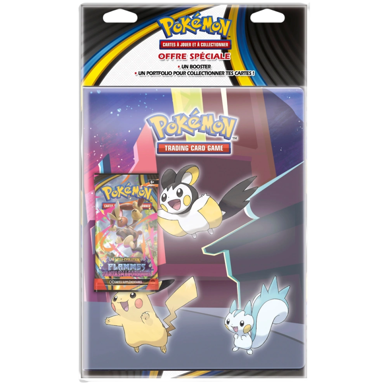 Pokémon - Pack Portfolio + Booster ME02 - Flammes Fantasmagoriques