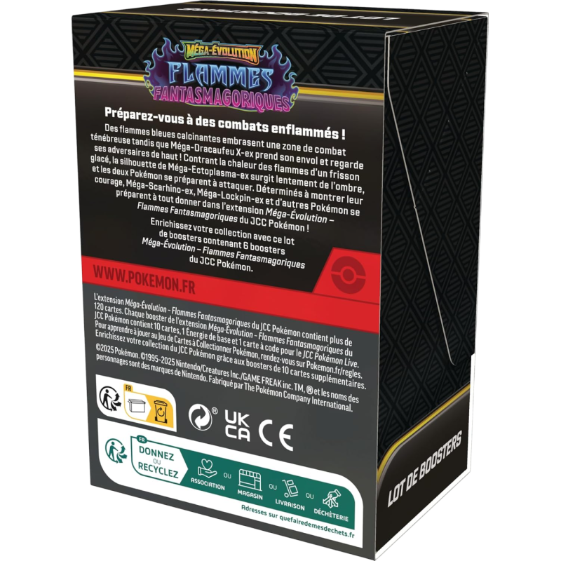 Pokémon - Bundle de 6 boosters - ME02 - Flammes Fantasmagoriques
