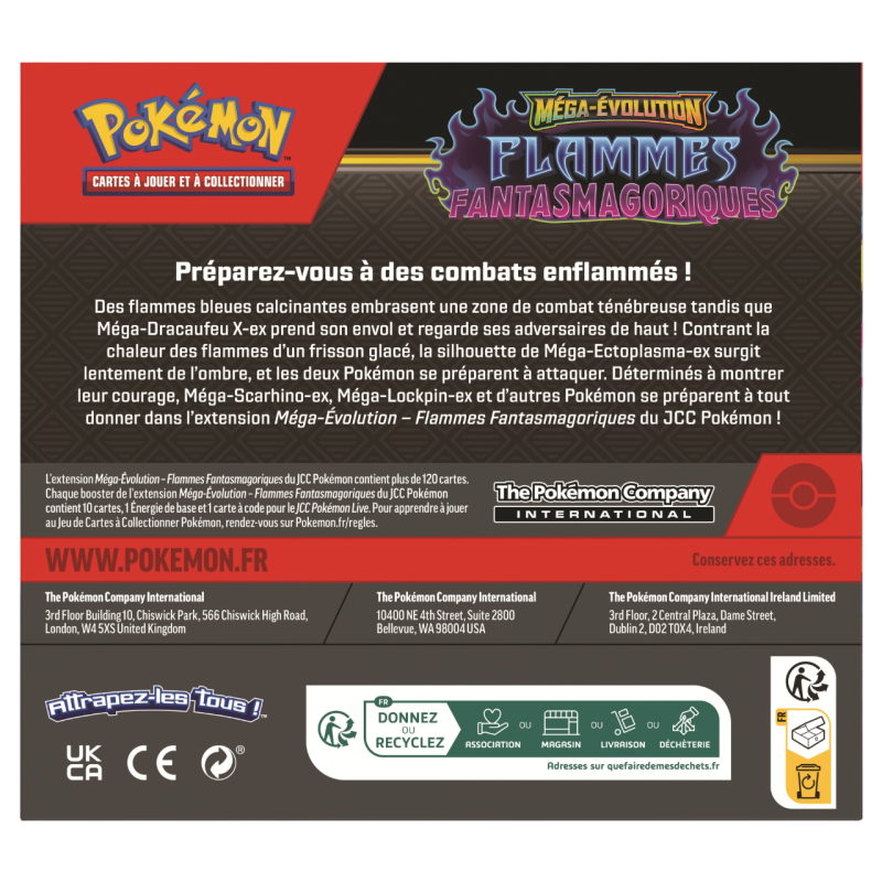 Pokémon - Display de 36 boosters - ME02 - Flammes Fantasmagoriques