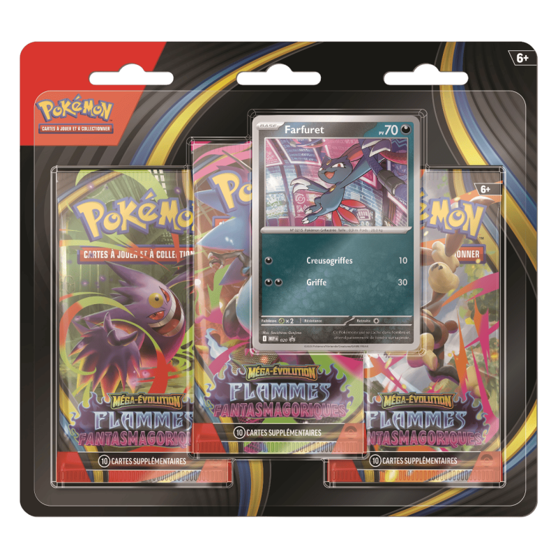 Pokémon - Tripack ME02 - Flammes Fantasmagoriques - Dimoret / Farfuret