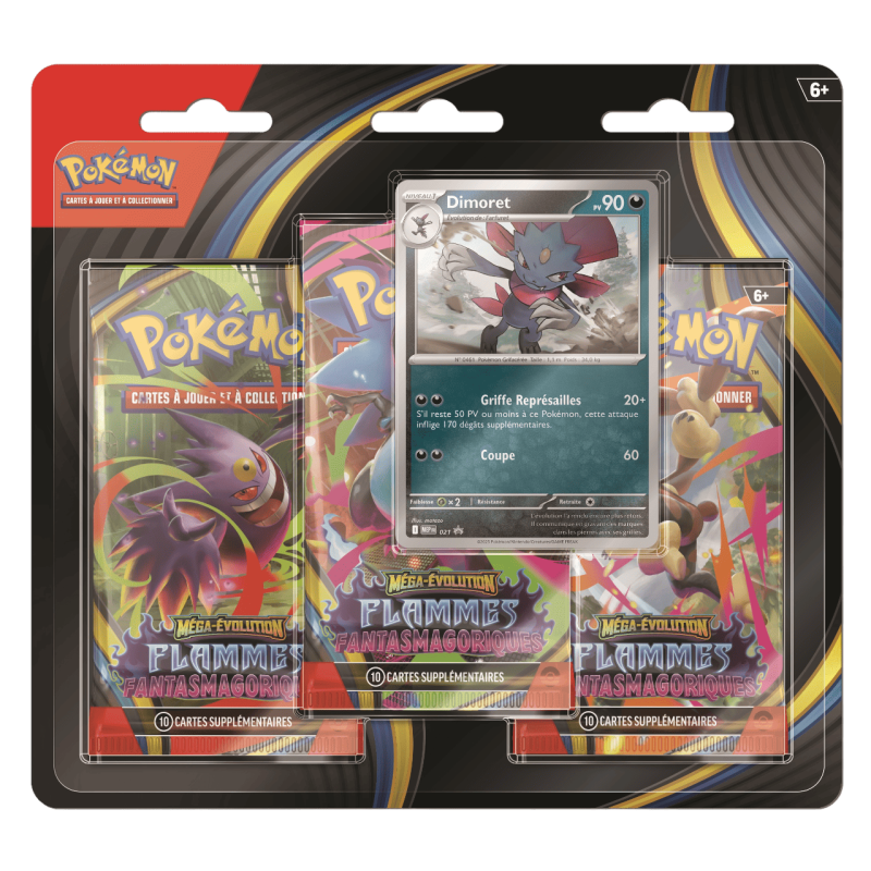 Pokémon - Tripack ME02 - Flammes Fantasmagoriques - Dimoret / Farfuret