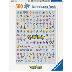 Ravensburger - Pokémon - Puzzle - 500 Pieces - Pokédex 1ère Génération