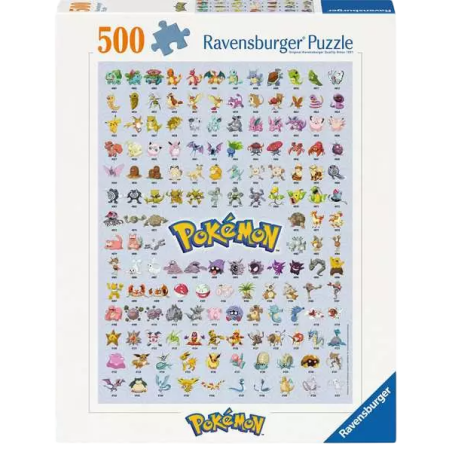 Ravensburger - Pokémon - Puzzle - 500 Pieces - Pokédex 1ère Génération