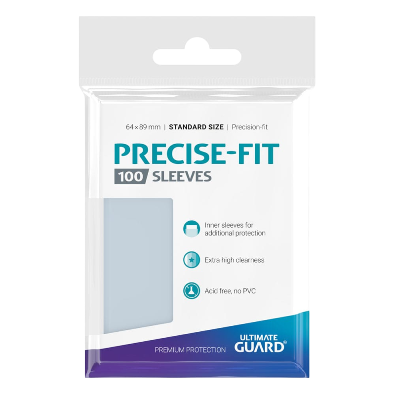 Ultimate Guard - Sleeves Taille standard - Precise-Fit Transparent x100